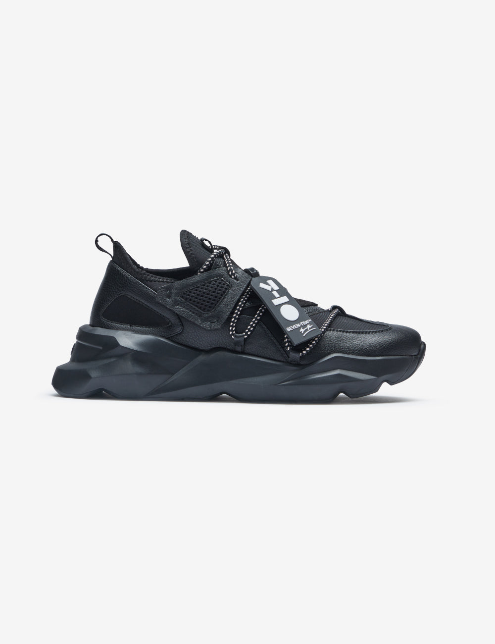 721 black exoskeleton chunky sneaker