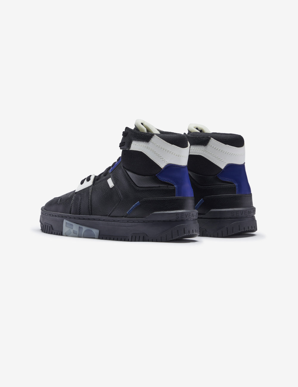 709 black blue high-top sneaker