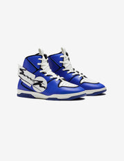 705 blue white applique high-top sneaker