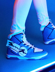 705 blue white applique high-top sneaker