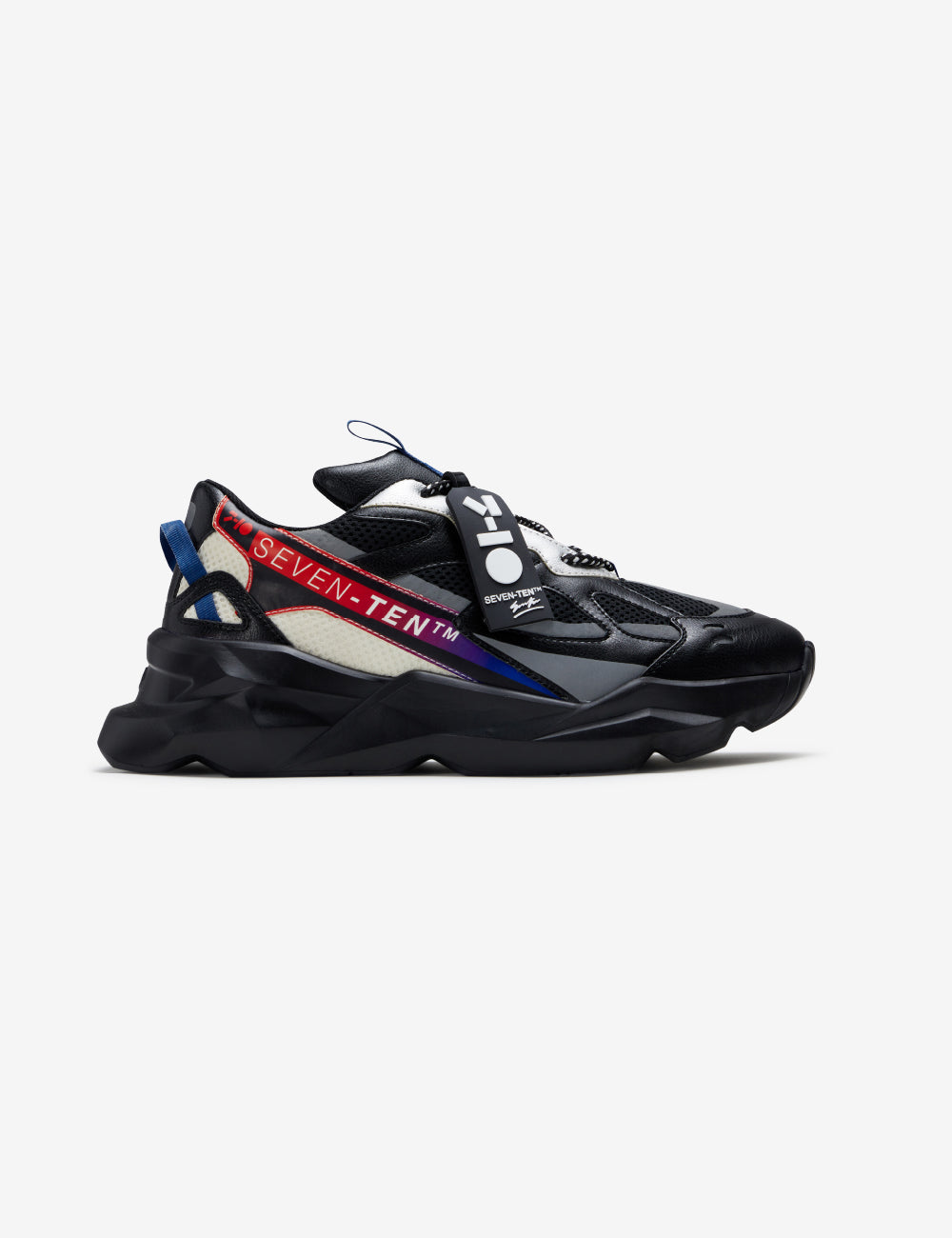 724 black sport chunky sneaker