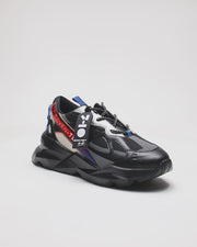 724 black sport chunky sneaker