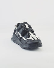 727 black white buckle chunky sneaker