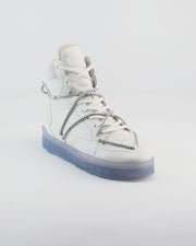 703 white ice high-top sneaker