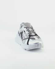 732 grey over-panelled chunky sneaker