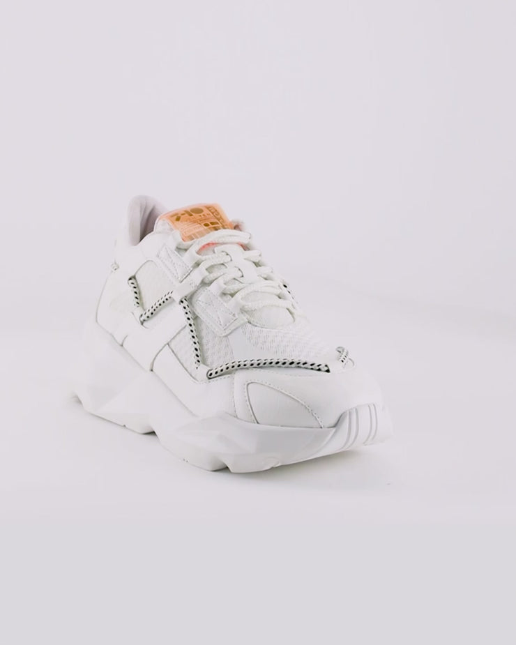 708 white mesh chunky sneaker