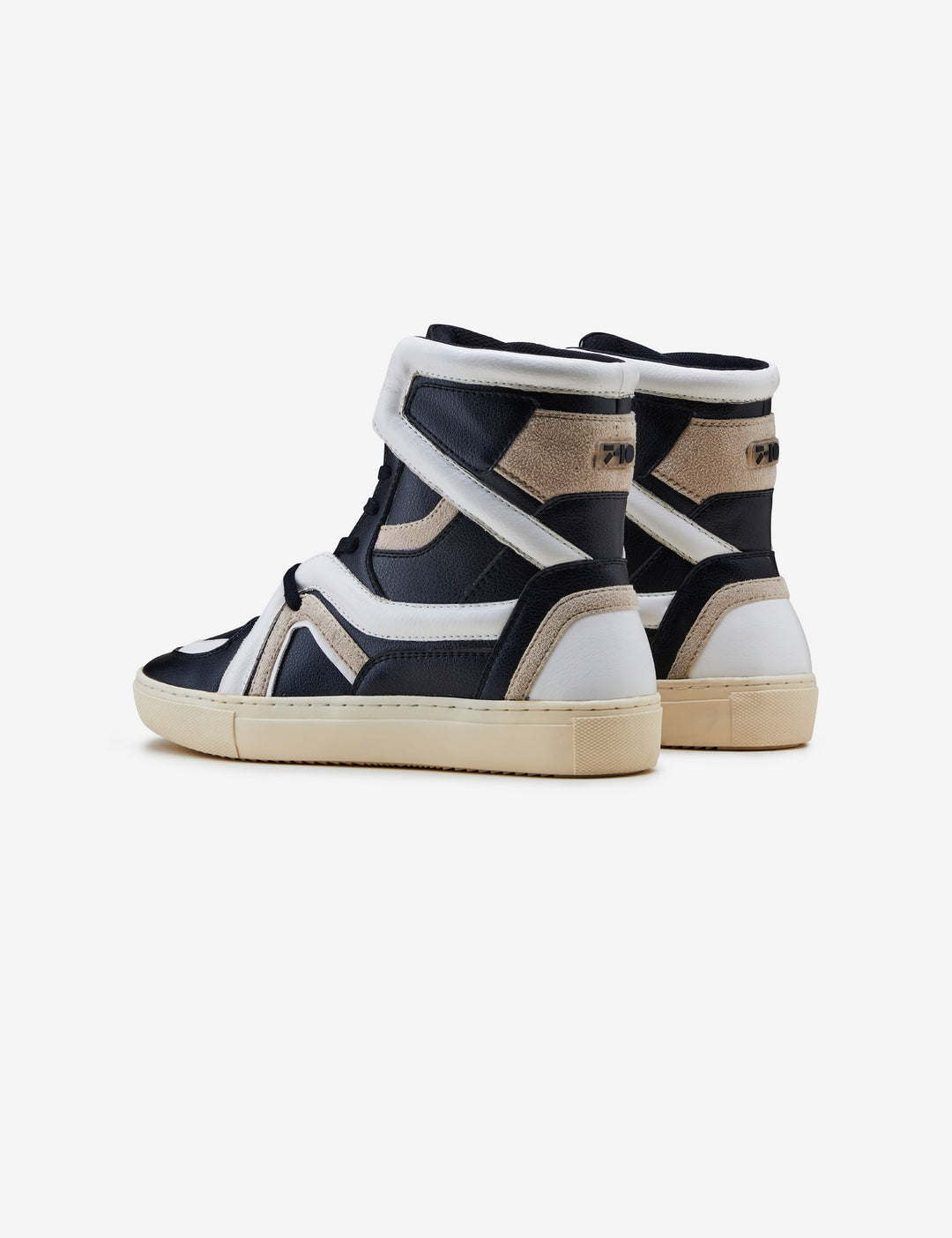 403 black beige tubing high-top sneaker