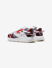 410 white red pouch chunky sneaker
