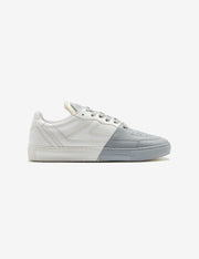 701 white & grey low-top sneaker
