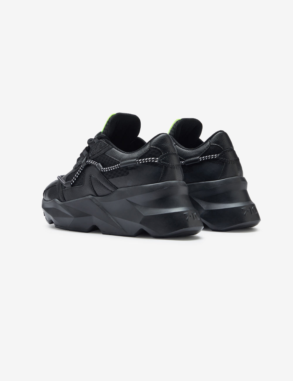 707 black mesh chunky sneaker