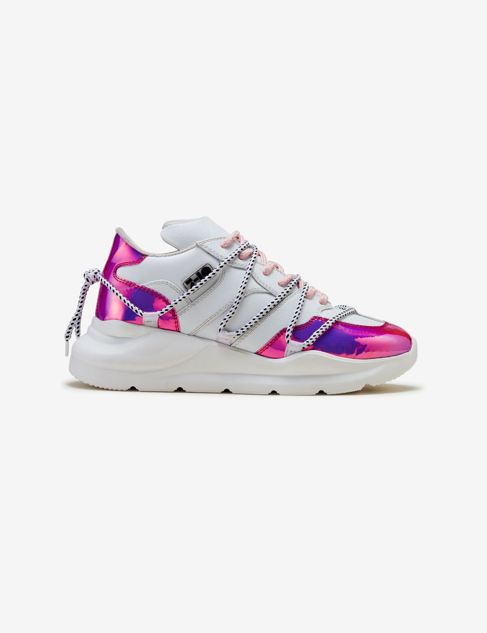 White Holographic Chunky Sneaker Women