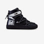 209 Black Graphic High-Top Sneaker