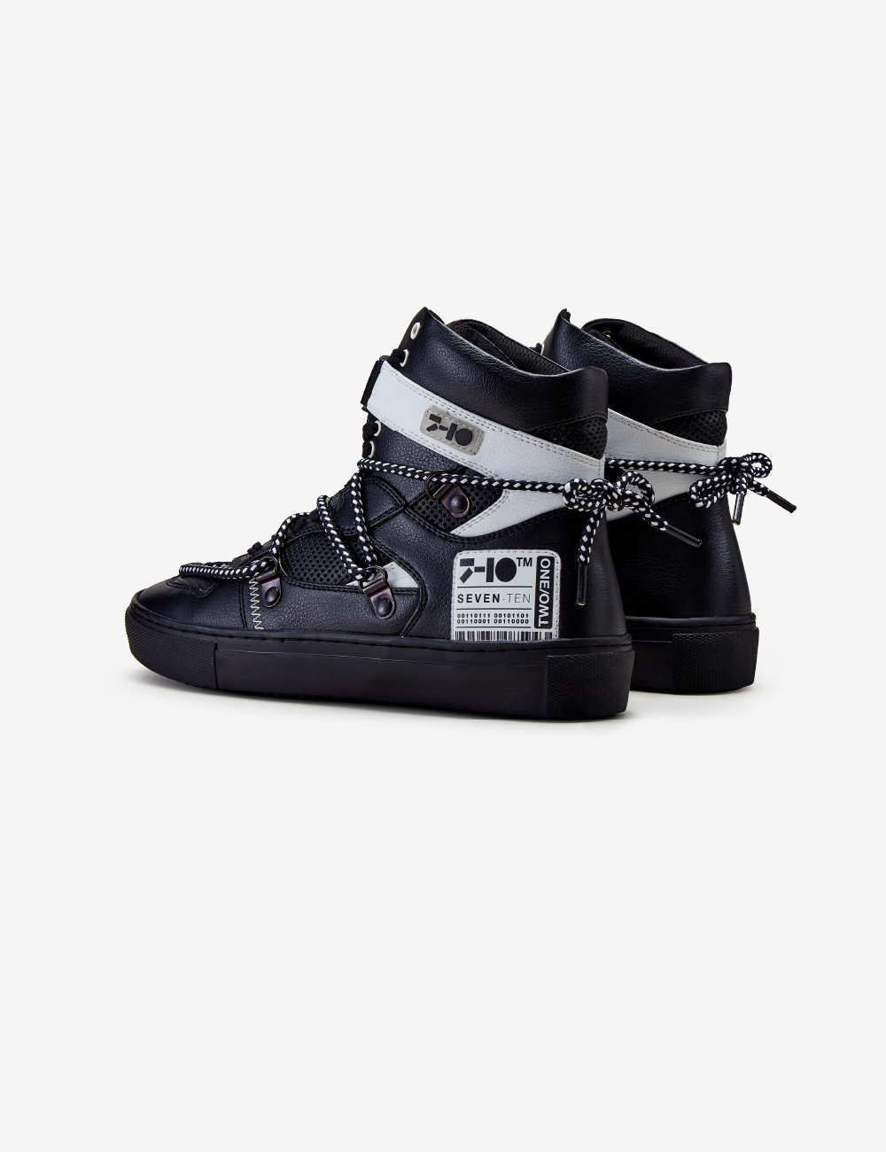 Black Graphic High-Top Sneaker Women