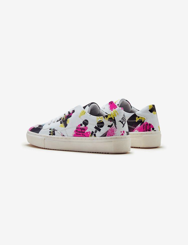 303 cmyk graffiti print low-top sneaker