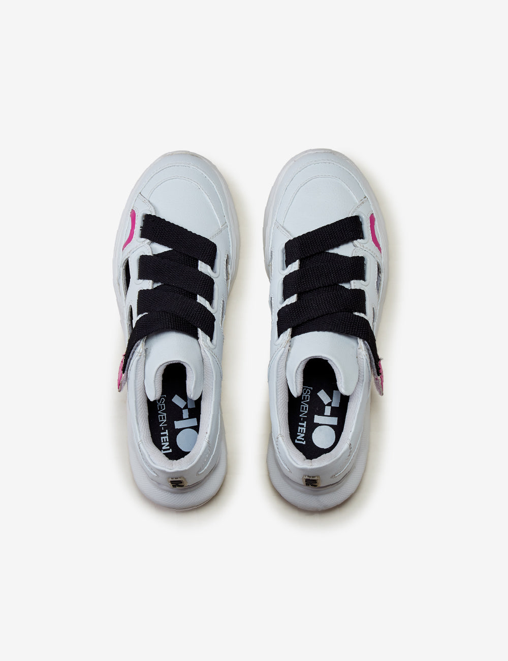 306 strappy white cutaway chunky sneaker