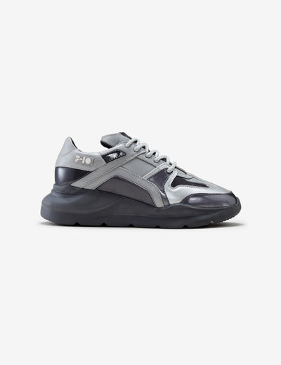 307 silver grey PVC chunky sneaker