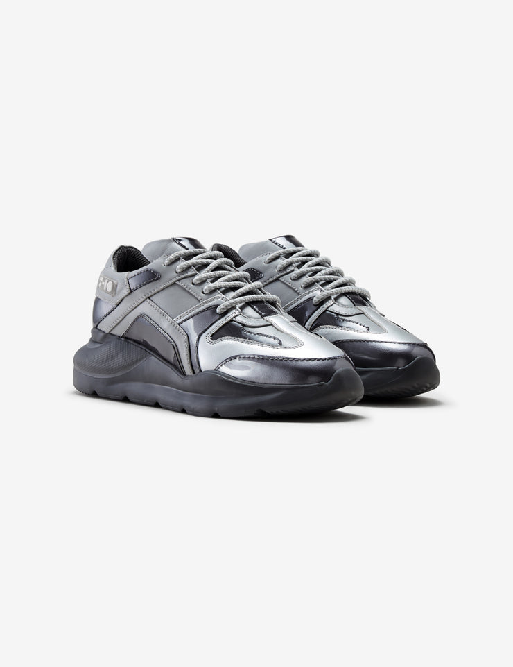 307 silver grey PVC chunky sneaker