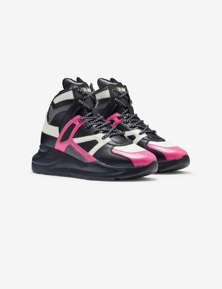 612 black pink chunky sneaker