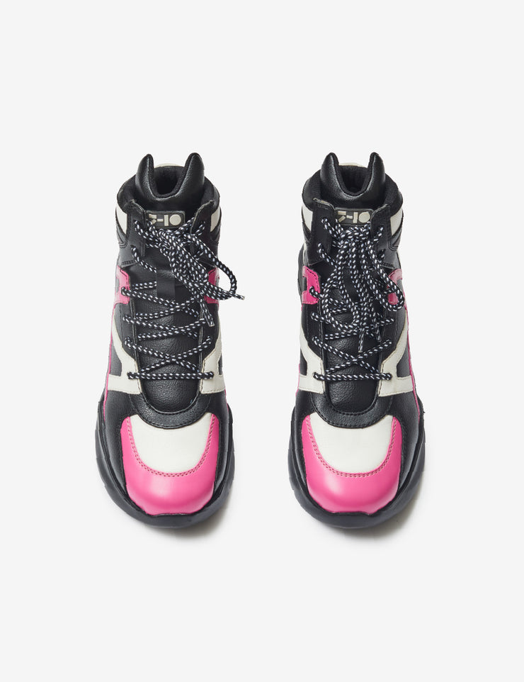 612 black pink chunky sneaker