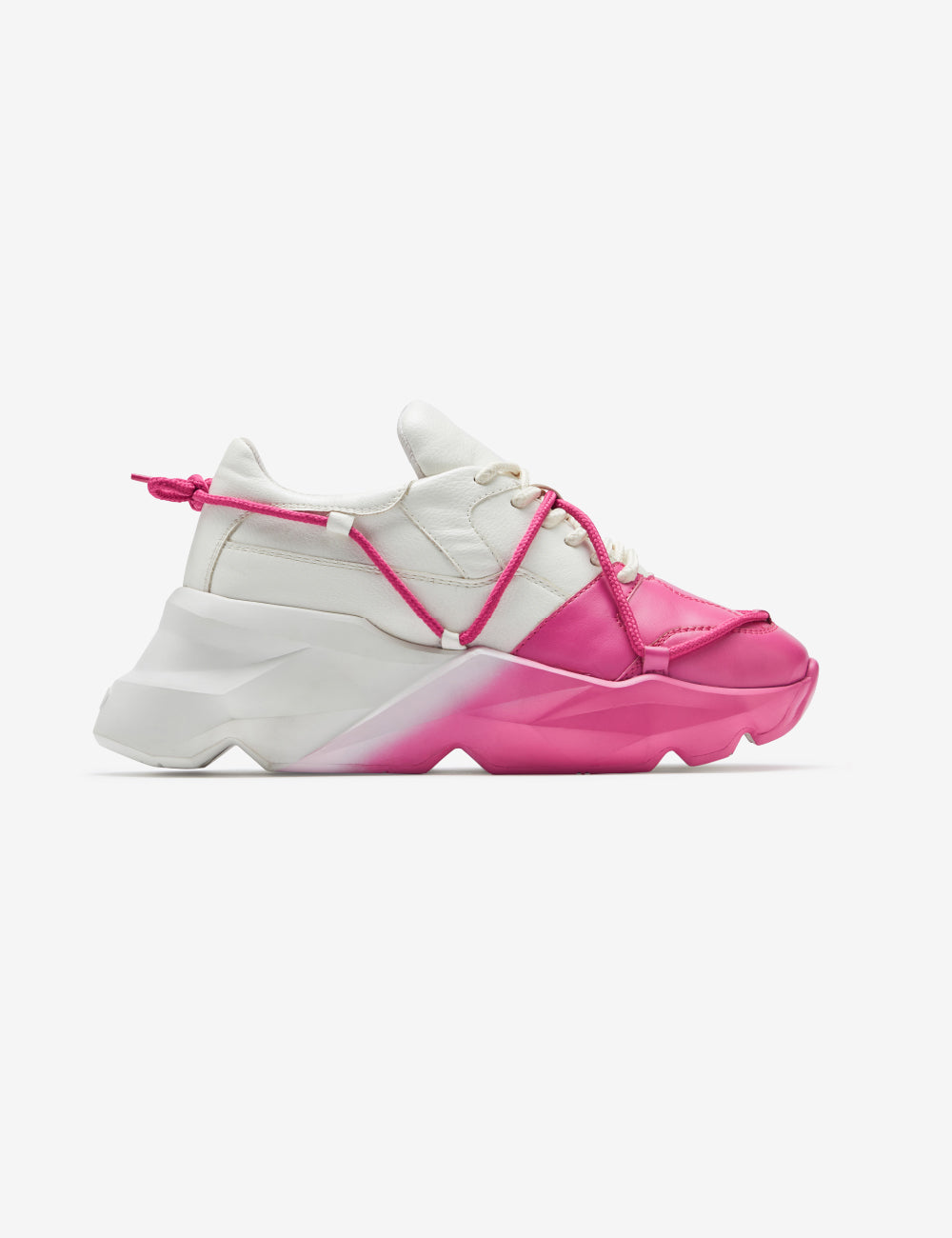 713 white pink spray chunky sneaker