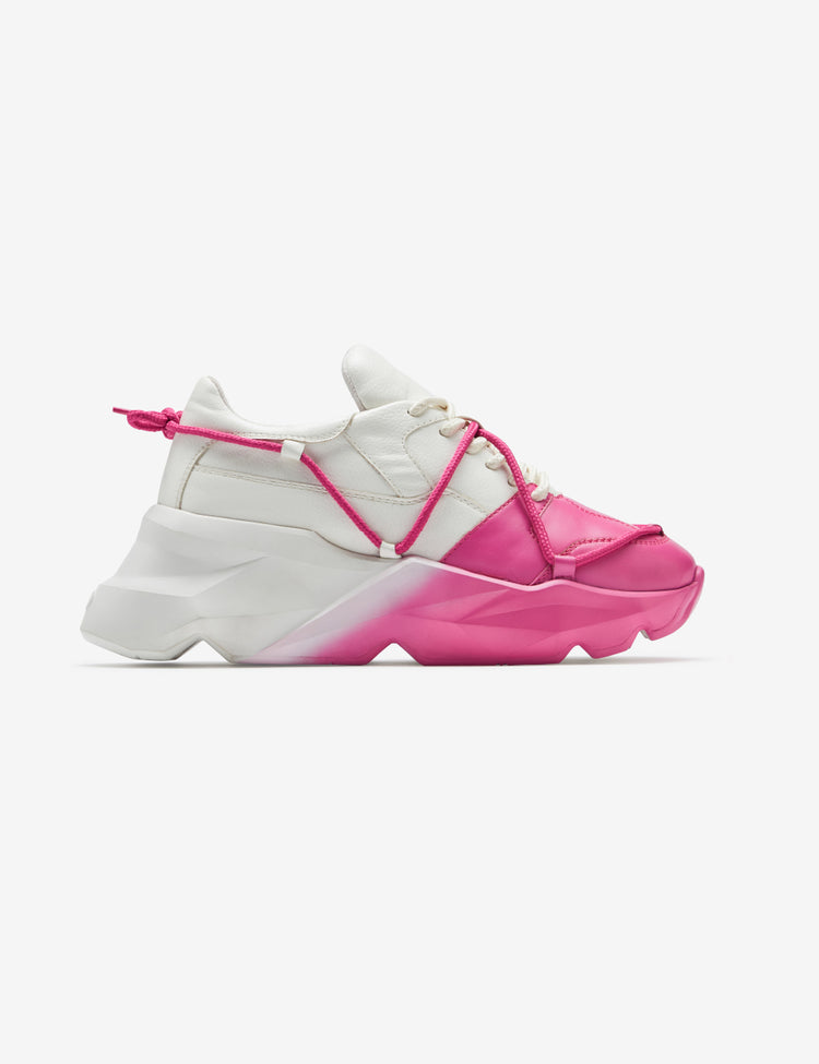 713 white pink spray chunky sneaker