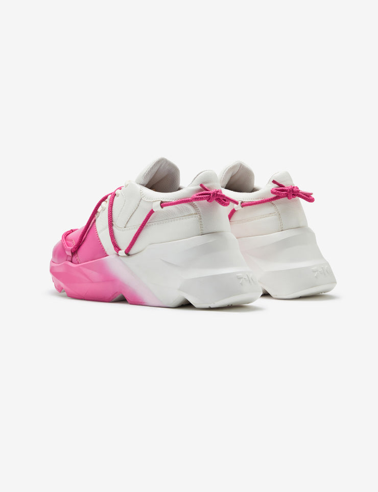 713 white pink spray chunky sneaker