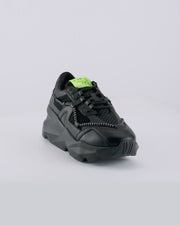 707 black mesh chunky sneaker