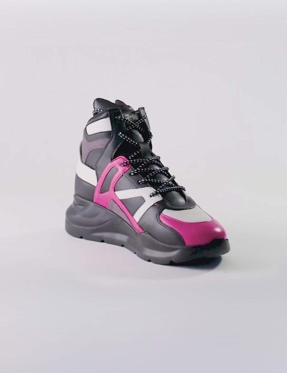 612 black pink chunky sneaker